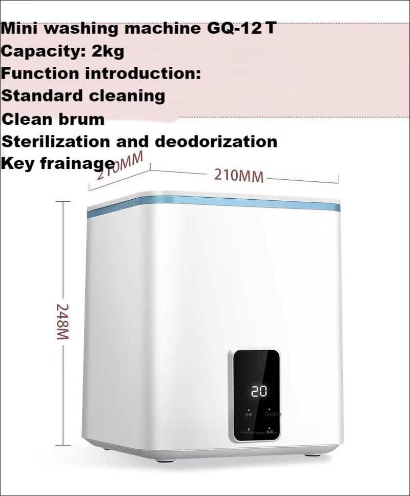 0.5Kg Mini Washing Machine Fully Automatic Integrated Drum for High-Temperature Cooking Drying Underwear Socks Baby Items