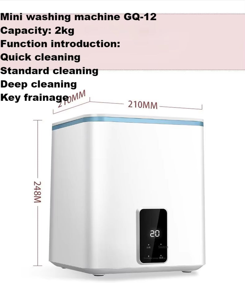 0.5Kg Mini Washing Machine Fully Automatic Integrated Drum for High-Temperature Cooking Drying Underwear Socks Baby Items