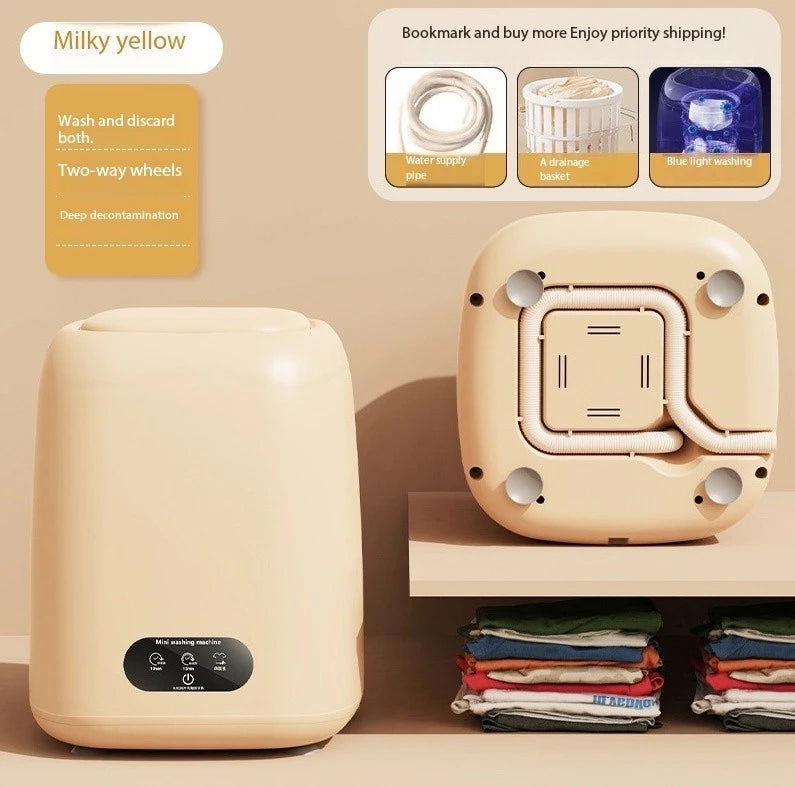 Istapromo Gifts Underwear Washing Machine Semi-Automatic Eluting Dual-Purpose Dormitory Mini Sock Washing Machine