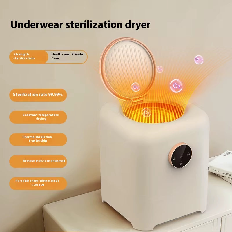 Small Household Quick-Drying Underwear Dryer Mini Air Dryer for Baking Clothes Electric Plastic Housing for Hotels
