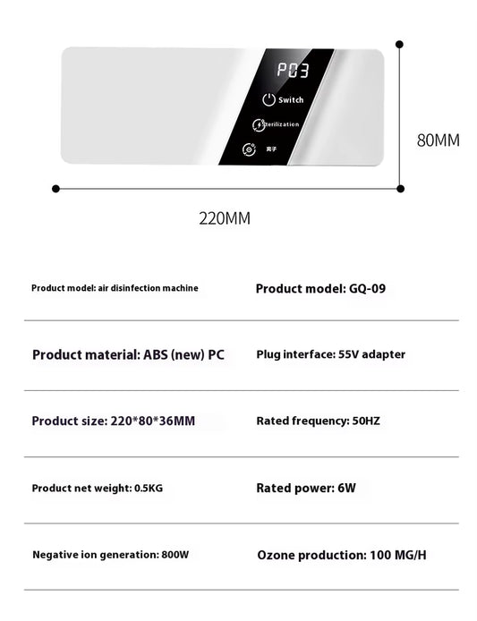 Factory Price Multifunctional Odor Elimination Ozoinzer Mini Refrigerator for Household Use Kitchen Cabinet Deodorization